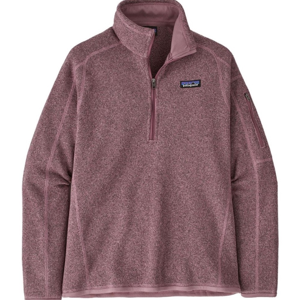 Patagonia Women's Better Sweater 1/4 Zip Pullover - Evening Mauve NWT
